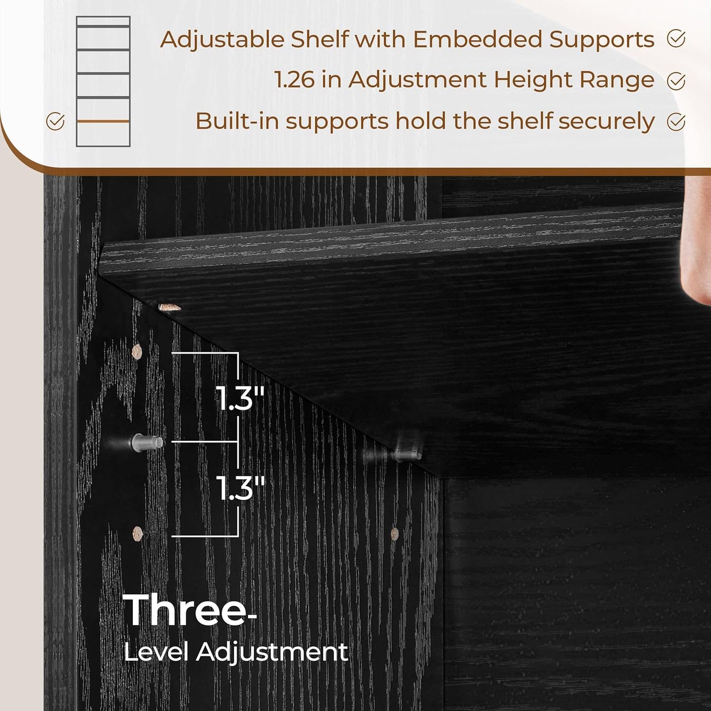 Yaheetech 6-Tier Open Bookcase and Bookshelf, Modern Simple Floor Standing Display Storage Shelves with Top Open Compartment for Home Office, Living Room, Bed Room - Black